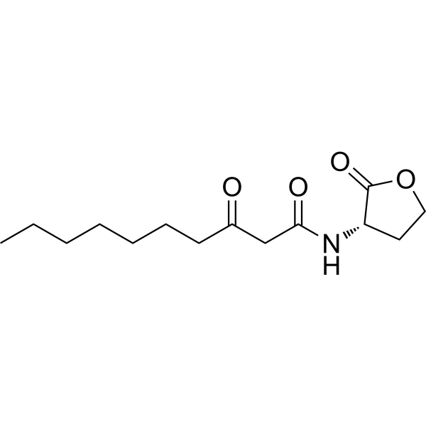 <em>N</em>-(3-Oxodecanoyl)-<em>L</em>-homoserine lactone