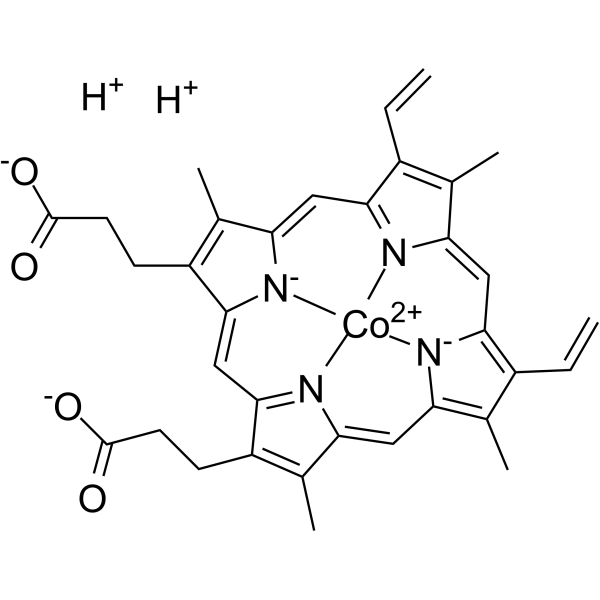 Cobalt protoporphyrin IX Chemical Structure