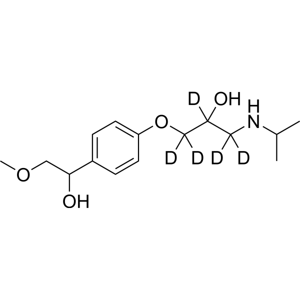 α-Hydroxy <em>Metoprolol</em>-d<em>5</em> (Mixture of Diastereomers)