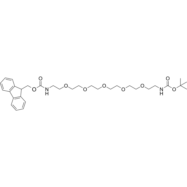 Fmoc-NH-PEG5-NH-Boc Chemical Structure
