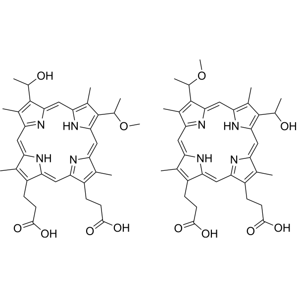 Hematoporphyrin monomethyl ether Chemical Structure