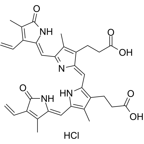 Biliverdin hydrochloride Chemical Structure