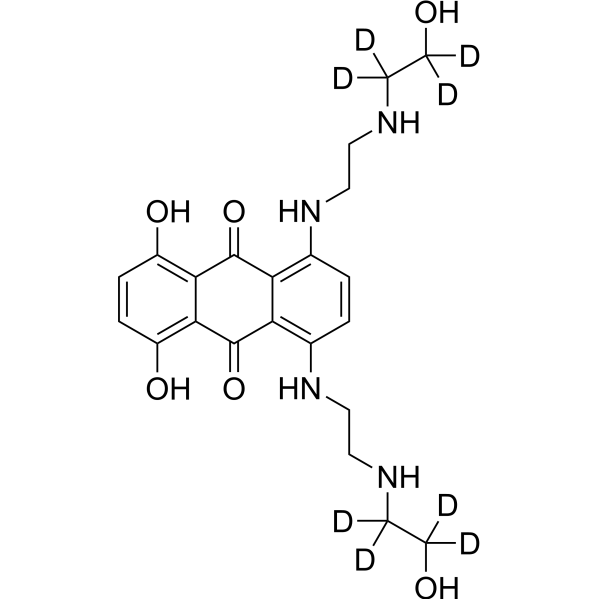 Mitoxantrone-d<sub>8</sub> Chemical Structure