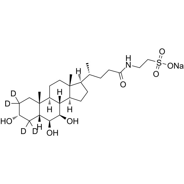 Tauro-<em>β</em>-muricholic acid-d4 sodium