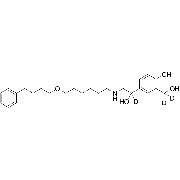 Salmeterol-d<sub>3</sub> Chemical Structure