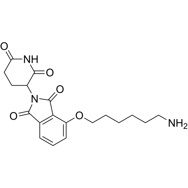 Thalidomide-4-O-C6-NH2 Chemical Structure