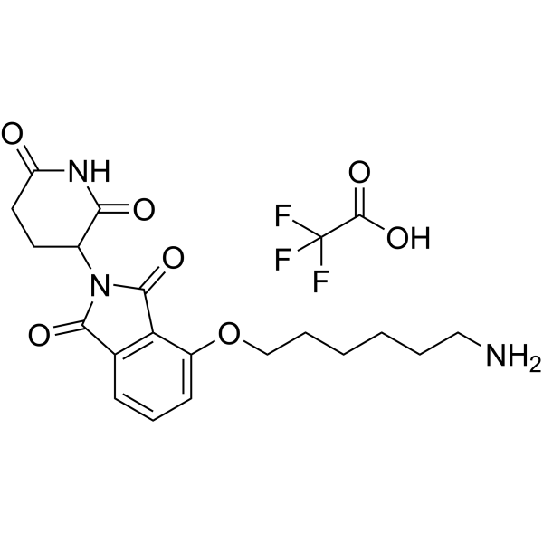 Thalidomide-4-O-C6-NH2 TFA Chemical Structure