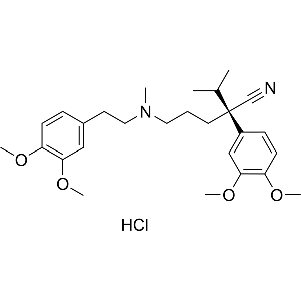(R)-Verapamil hydrochloride Chemical Structure