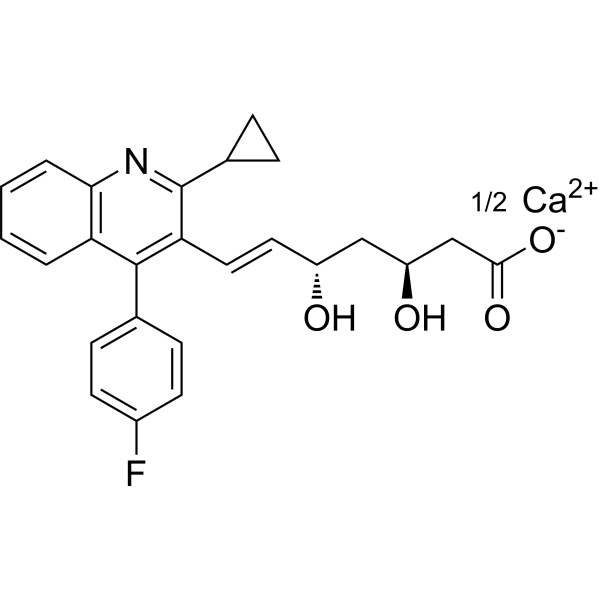 (3S,5S)-Pitavastatin calcium Chemical Structure