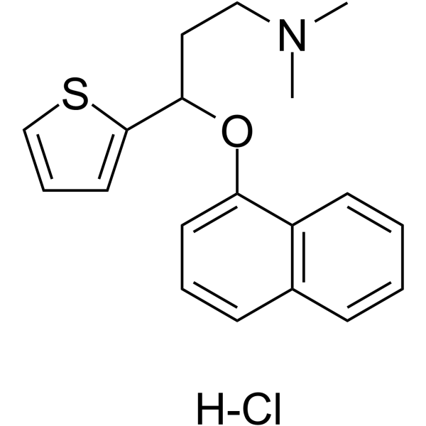 N-Methyl Duloxetine hydrochloride Chemical Structure