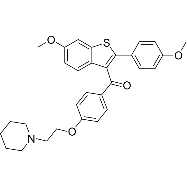 Raloxifene Bismethyl Ether Chemical Structure