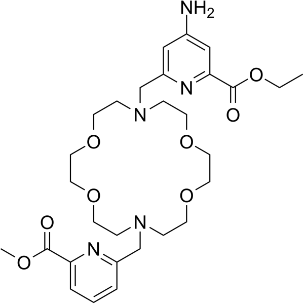 Macropa-NH2 diester Chemical Structure