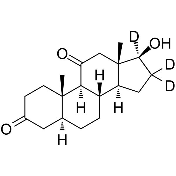 11-Ketodihydrotestosterone-d<sub>3</sub> Chemical Structure