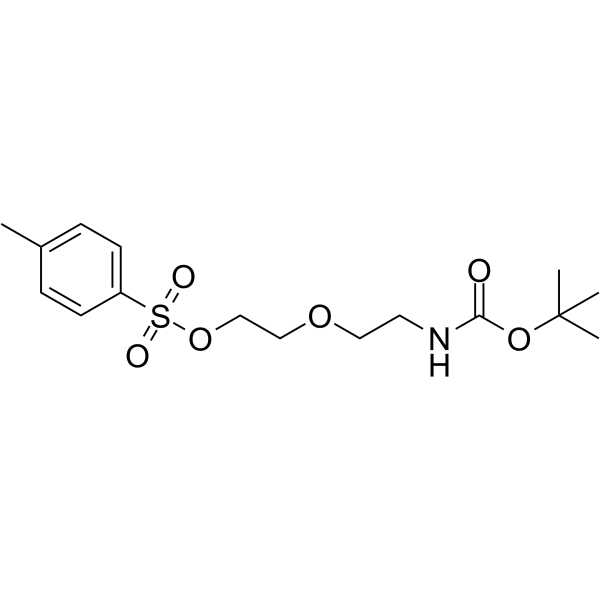 Tos-PEG2-NH-Boc Chemical Structure