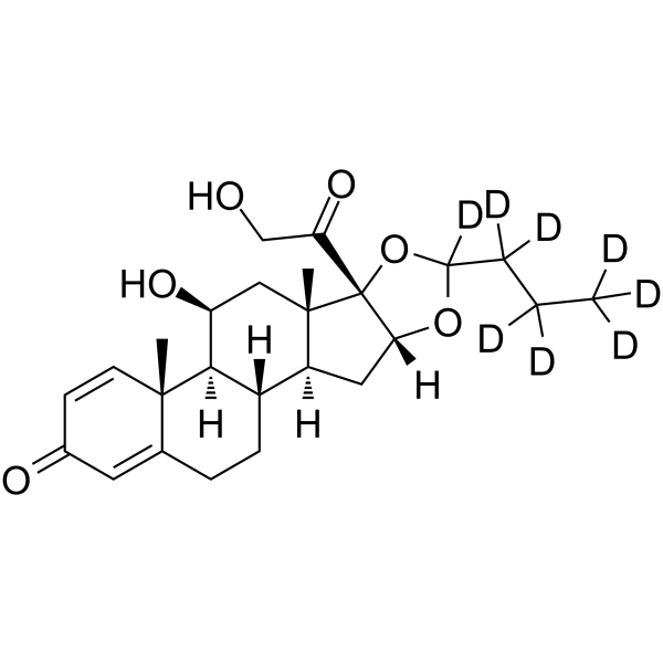 Budesonide-d<sub>8</sub> Chemical Structure