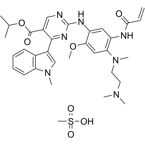 Mobocertinib mesylate Chemical Structure