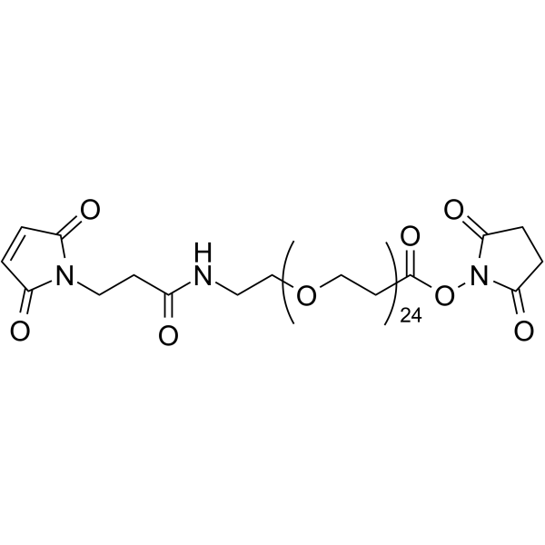 Mal-PEG24-NHS ester Chemical Structure