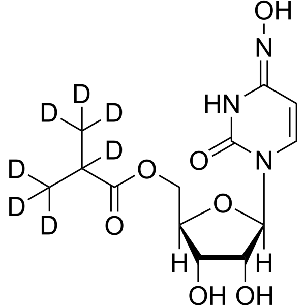 Molnupiravir-d<sub>7</sub> Chemical Structure
