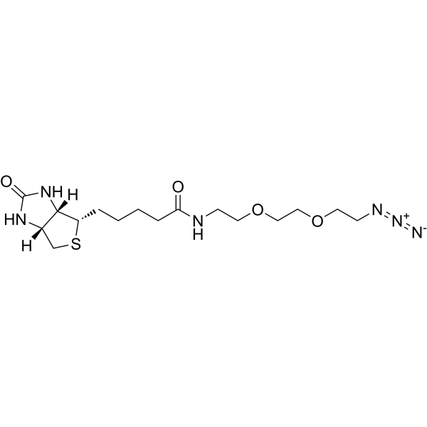 Biotin-PEG2-CH2CH2N3 Chemical Structure