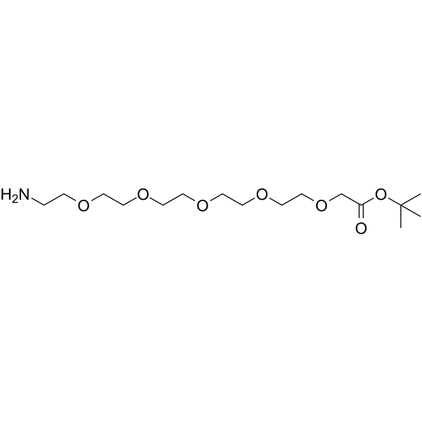 NH2-PEG5-C1-Boc Chemical Structure