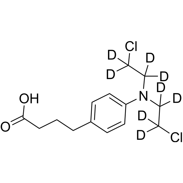 Chlorambucil-d<sub>8</sub> Chemical Structure