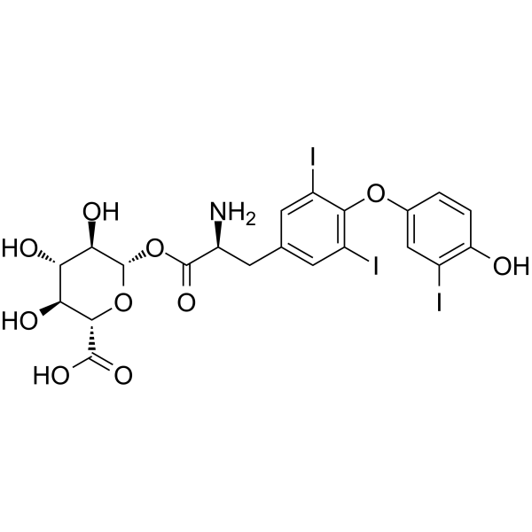 T3 Acyl glucuronide Chemical Structure