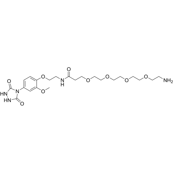 PTAD-PEG4-amine Chemical Structure