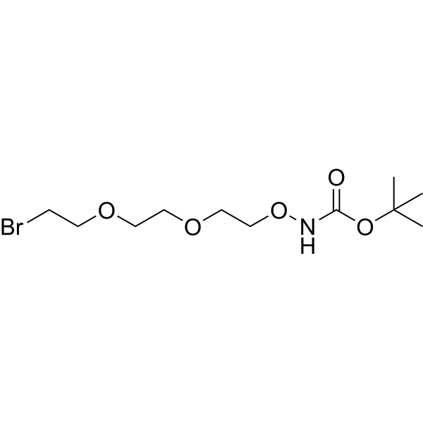 Boc-Aminooxy-PEG2-bromide Chemical Structure