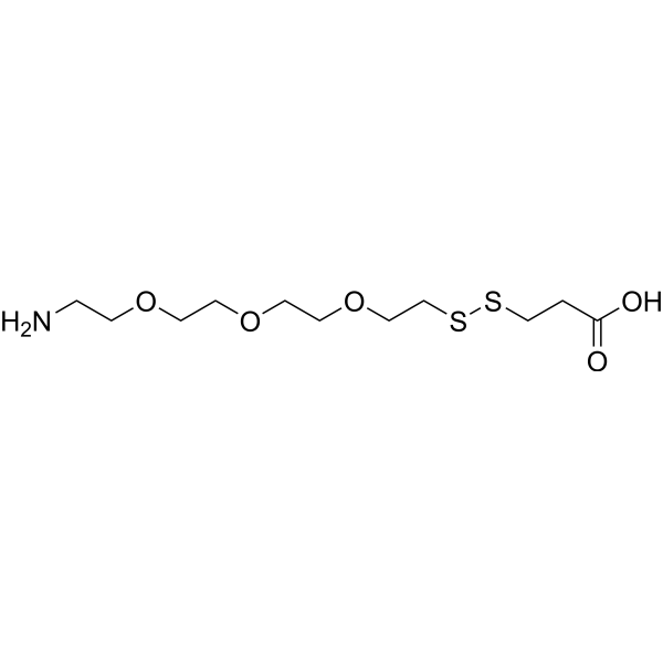Amino-PEG3-SS-acid Chemical Structure