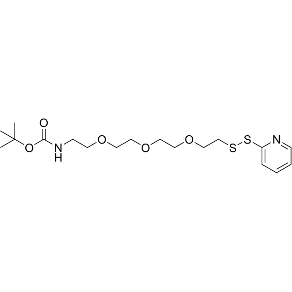 Boc-amino-PEG3-SSPy Chemical Structure
