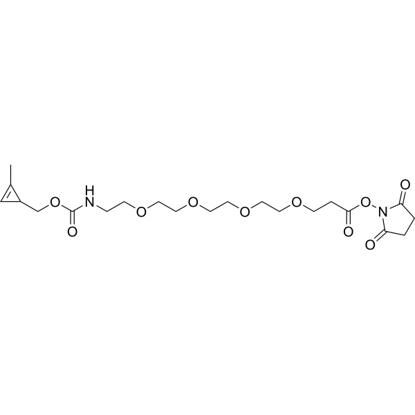 Methylcyclopropene-PEG4-NHS Chemical Structure