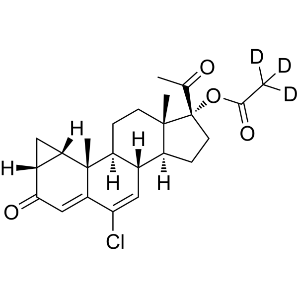Cyproterone acetate-d<sub>3</sub> Chemical Structure