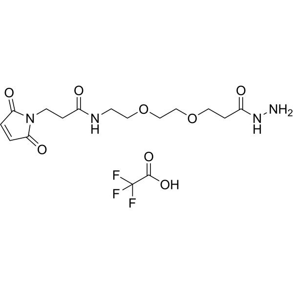 Maleimide-PEG2-hydrazide TFA Chemical Structure