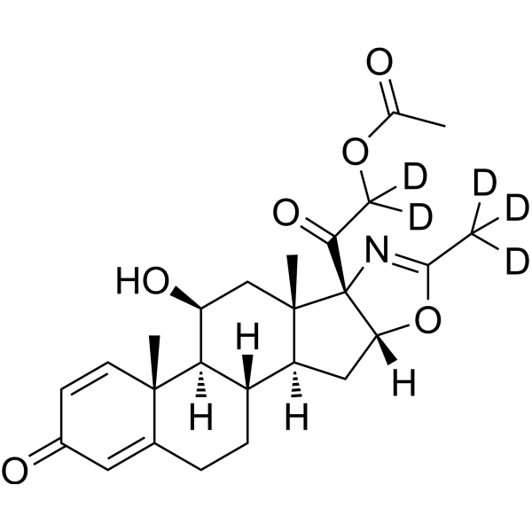 Deflazacort-d<sub>5</sub> Chemical Structure