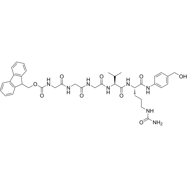 Fmoc-Gly3-Val-Cit-PAB Chemical Structure