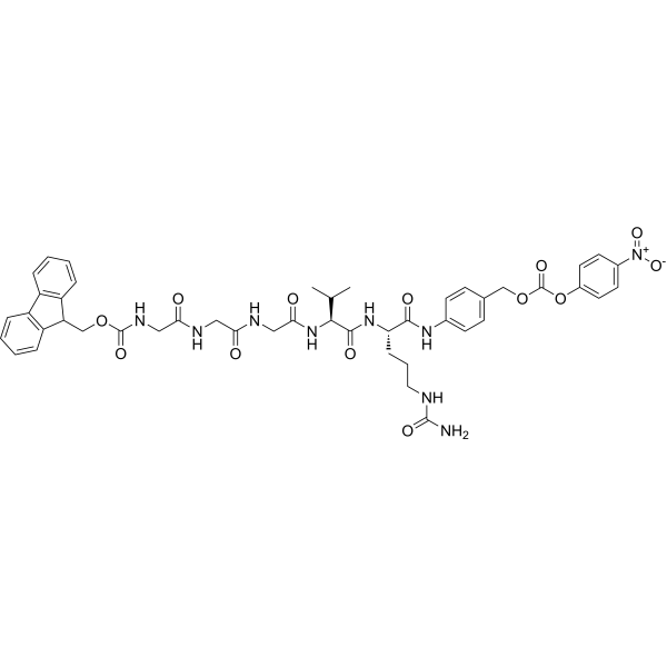 Fmoc-Gly3-Val-Cit-PAB-PNP Chemical Structure