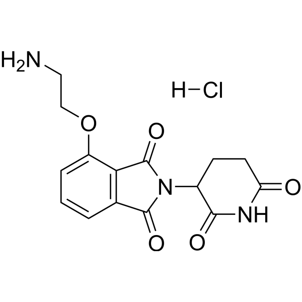Thalidomide-4-<em>O</em>-C2-NH2 hydrochloride