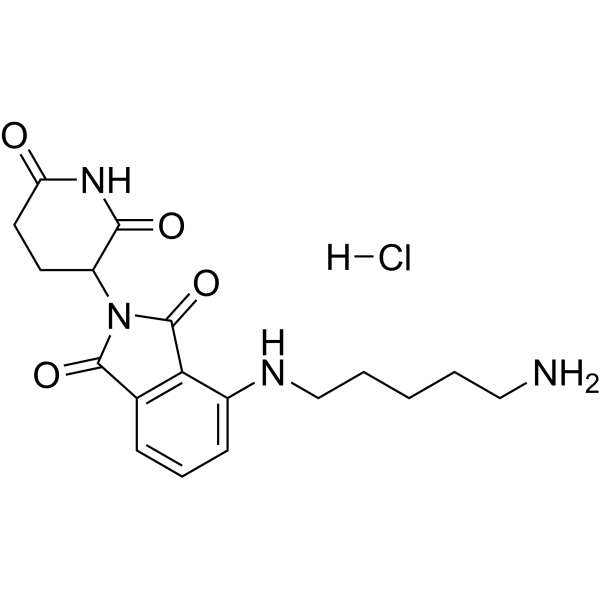 Thalidomide-NH-C5-NH2 hydrochloride Chemical Structure