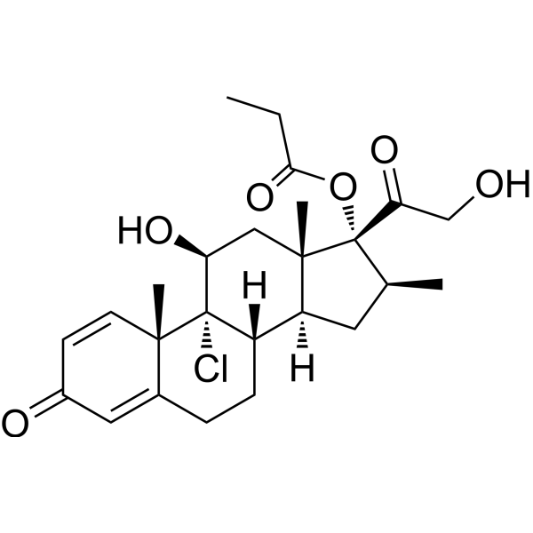 Beclomethasone 17-propionate Chemical Structure