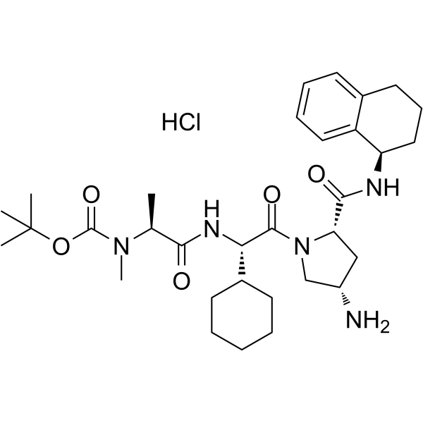 A 410099.1, amine-Boc hydrochloride Chemical Structure