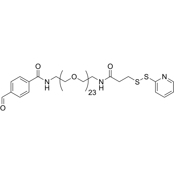 Ald-PEG23-SPDP Chemical Structure