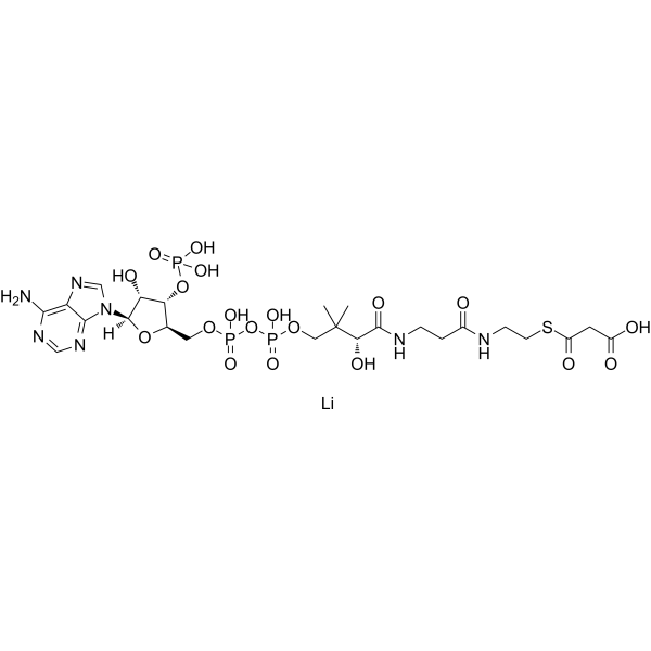 Malonyl CoA lithium Chemical Structure