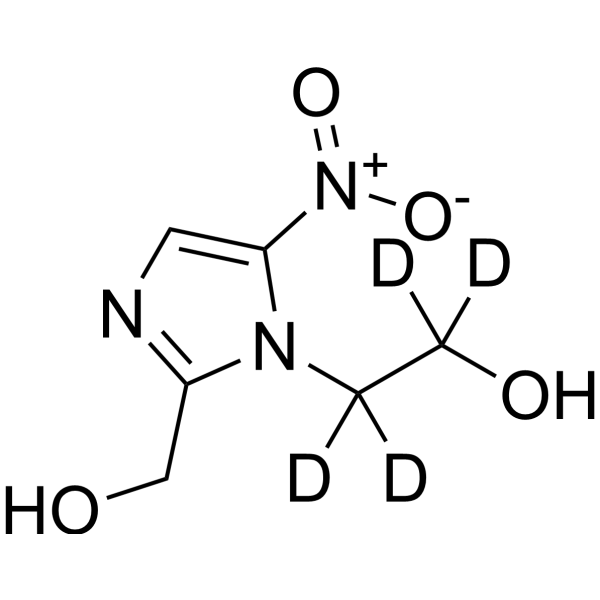 Hydroxymetronidazole-d<sub>4</sub> Chemical Structure