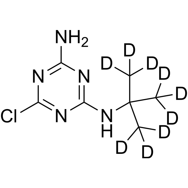 Terbuthylazine-desethyl-d<sub>9</sub> Chemical Structure