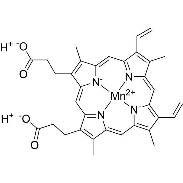 Mn(II) protoporphyrin IX Chemical Structure