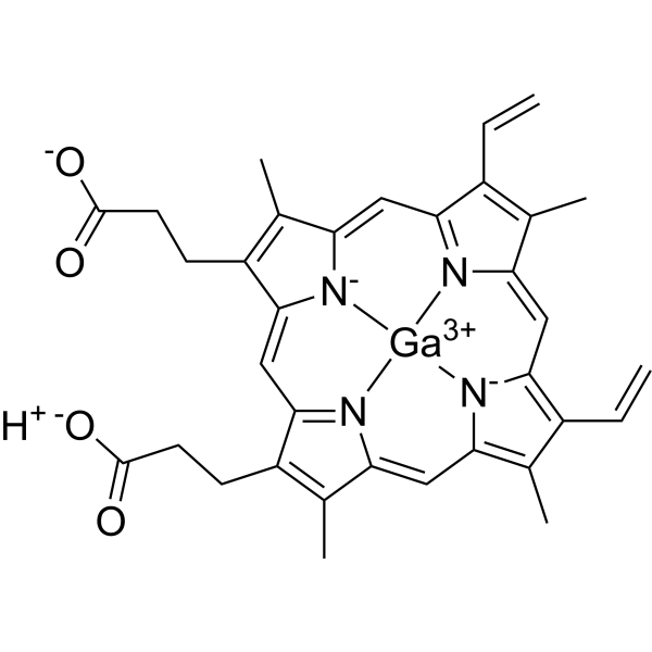 Ga(III) protoporphyrin IX Chemical Structure