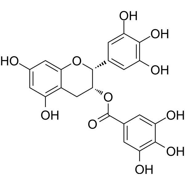(-)-Epigallocatechin Gallate (Standard) Chemical Structure