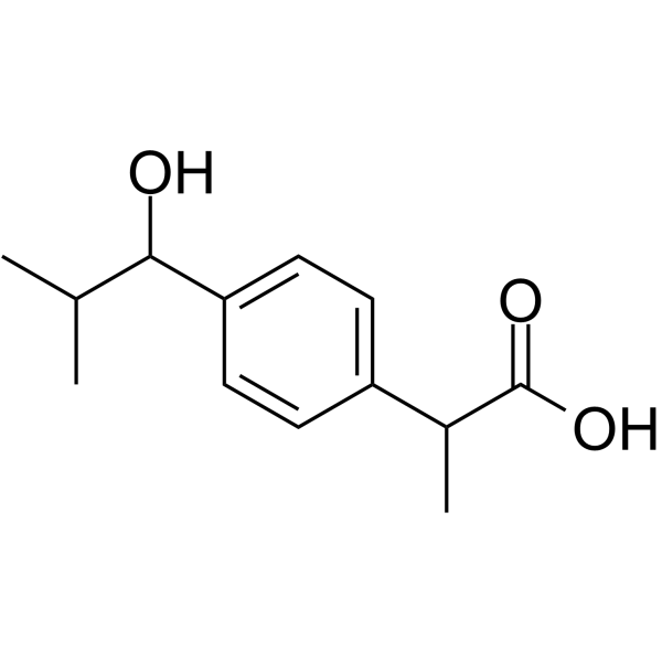 1-Hydroxy-ibuprofen Chemical Structure