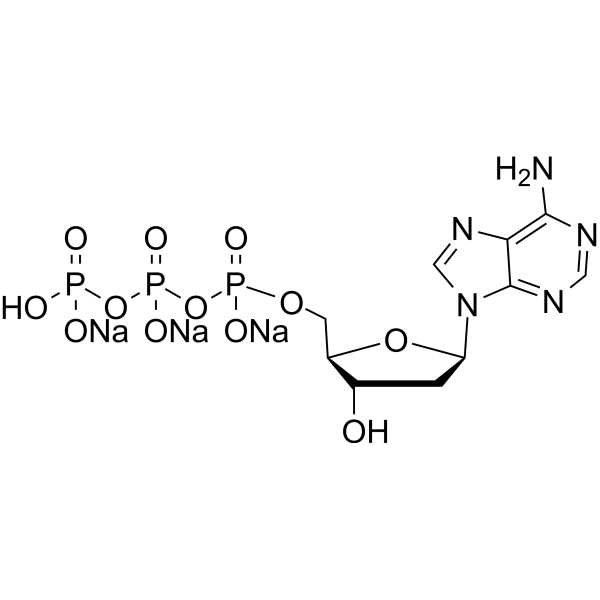 2'-Deoxyadenosine-5'-triphosphate trisodium Chemical Structure