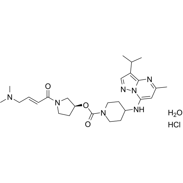 CDK7-IN-2 hydrochloride hydrate Chemical Structure